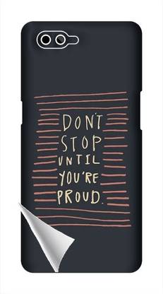 Printc Dont stop until you proud quote image for Realme-C1-2019 Mobile Skin