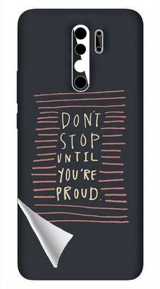 Printc Dont stop until you proud quote image for Redmi-10C Mobile Skin