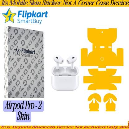 Flipkart SmartBuy AIRPOD PRO 2 SKIN YELLOW TWS AIRPOD SKIN TWS SKIN(DEVICE NOT INCLUDED)MJZ141 Mobile Skin