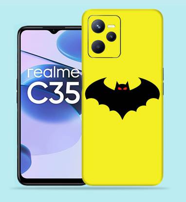 Gizmo Wraps Realme C35, Black Batman-29 Mobile Skin