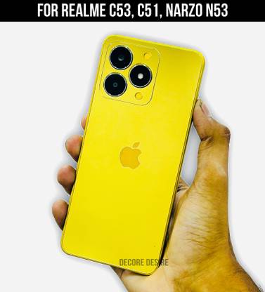 Decore Desire Realme C53, C51 to IPhone 14 Pro Max Gold Converter Mobile Skin