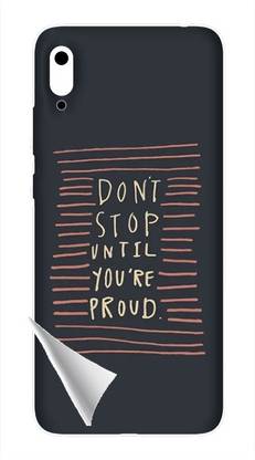 Printc Dont stop until you proud quote image for Huawei-Y6-Pro-2017 Mobile Skin