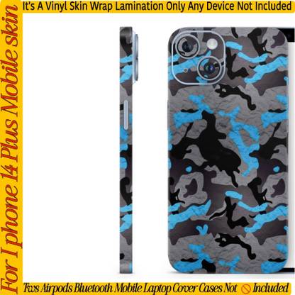 Flipkart SmartBuy COMPETABLE FOR I PHONE 14 PLUS MOBILE SKIN(BACK+SIDE+CAMERA)3RDS331 Mobile Skin