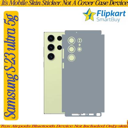 Flipkart SmartBuy samsung s23 ultra 5g mobile skin super ultra matte quality grey az747 Mobile Skin