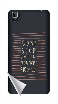 Printc Dont stop until you proud quote image for Oppo-R17-Pro Mobile Skin