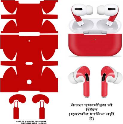 MEHJ AIRPODS PRO SKIN (RED) (AIRPODS NOT INCLUDED) (MODELJMPK127 Mobile Skin