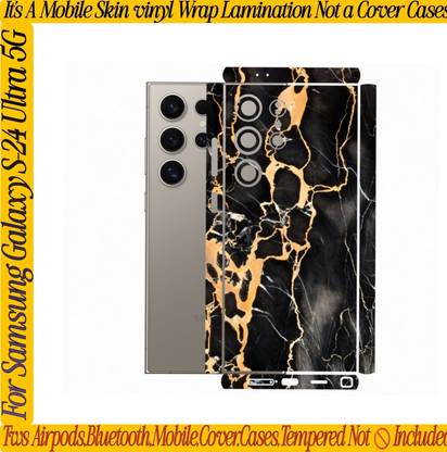 Flipkart SmartBuy SAMSUNG S24 ULTRA 5G_MOBILE SKIN(BACK+SIDE+CAMERA)GOLDEN_GRAN6 Mobile Skin