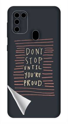 Printc Dont stop until you proud quote image for Samsung-M32 Mobile Skin