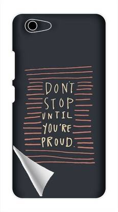 Printc Dont stop until you proud quote image for Vivo-Y53i Mobile Skin