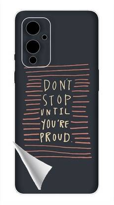 Printc Dont stop until you proud quote image for OnePlus-9RT Mobile Skin