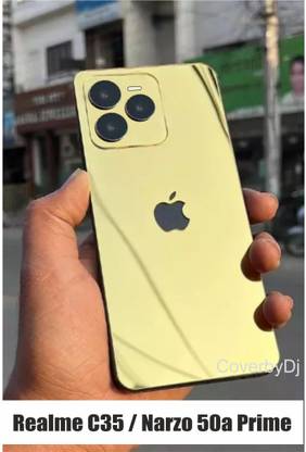 CoverbyDj Realme C35 to iphone converter Back Panel Mobile Skin
