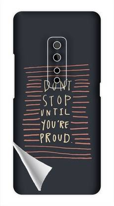 Printc Dont stop until you proud quote image for Vivo-V9 Mobile Skin