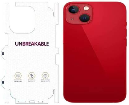 A3sprime Unbreakable Soft Transparent Back and Side Skin Protector for iPhone 13 Mobile Skin