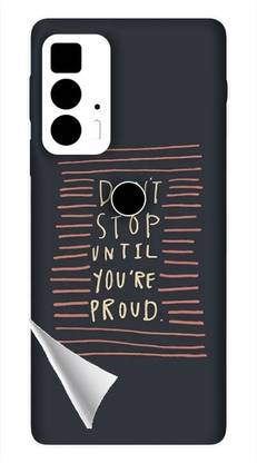 Printc Dont stop until you proud quote image for Motorola-G5s-Plus Mobile Skin