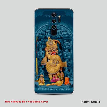 VYBE The Smart Choice Redmi Note 7S Hanuman Embossed Mobile Skin