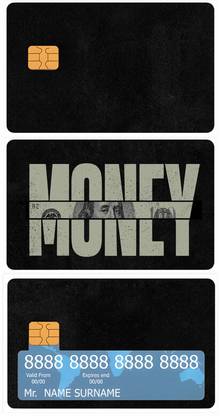 SKINFACTORY ATM & CREDIT ALL CARD Premium Vinyl PG368 Mobile Skin