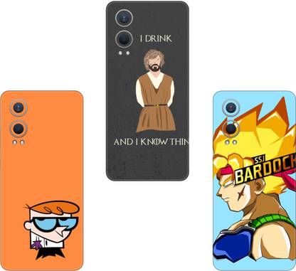 SKINADDA REALME C51 COMBO(PACK OF 3)Camera&Back Protector Premium Vinyl Mobile Skin