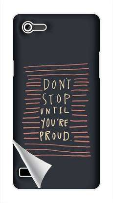 Printc Dont stop until you proud quote image for Oppo-A16 Mobile Skin