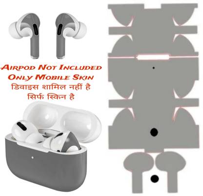 MEHJ AIRPODS PRO (GREY)(AIRPODS NOT INCLUDED)ONLY SKIN WRAP VINYL(JK365 Mobile Skin