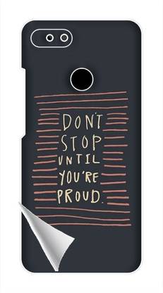 Printc Dont stop until you proud quote image for Xiaomi-Mi-A2 Mobile Skin