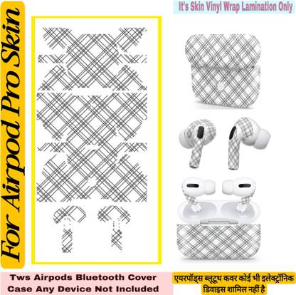 Flipkart SmartBuy airpod pro skin (tws device not included) premiun vinyl skin x check line _ok544 Mobile Skin