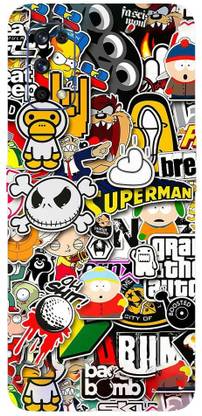 EZA Sticker For REALME 7 PRO 3D Embrossed Couple Theme Mobile Skin