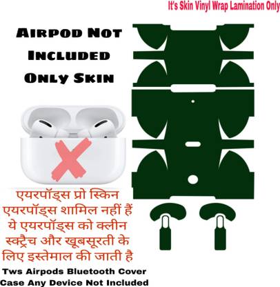 Flipkart SmartBuy AIRPOD PRO GREEN SKIN(TWS AIRPOD DEVICE BLUETOOTH NOT INCLUDED)DKB658 Mobile Skin