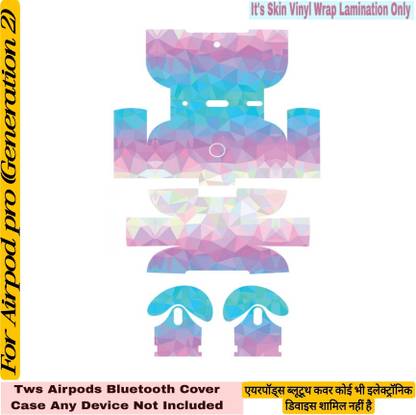 Flipkart SmartBuy COMPETABLE FOR AIRPOD PRO(2ND GEN)BLUE_PINK_CRYSTAL_M250 Mobile Skin
