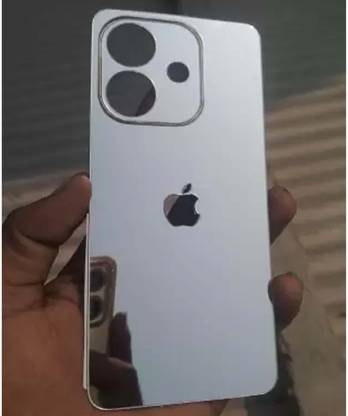 Mokteck OPPO A3x 5G Silver Mirror Finish Back Panel Mobile Skin