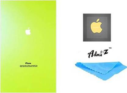 Sharp beak Android to iphone Converter Light green Glossy Skin With 1 gold Logo , cloth Mobile Skin