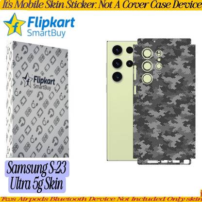 Flipkart SmartBuy samsung s23 ultra 5g skin wrap sticker(back+side+camera)carbon dot_2s23 Mobile Skin