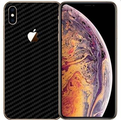 candeal mart Apple iphone XS carbon fiber 3D back skin/ Protective film / Back sticker Mobile Skin