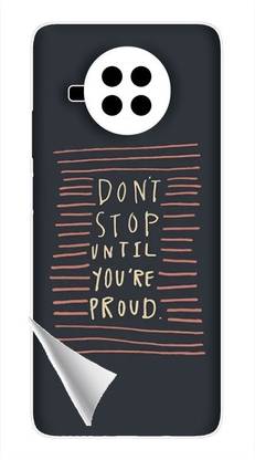 Printc Dont stop until you proud quote image for Redmi-9 Mobile Skin