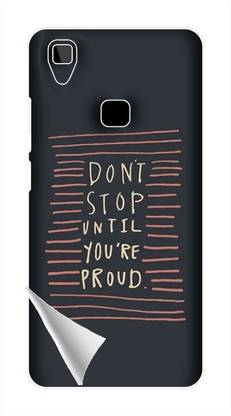 Printc Dont stop until you proud quote image for Vivo-V21-5G Mobile Skin