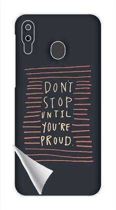 Printc Dont stop until you proud quote image for Samsung-Galaxy-M30 Mobile Skin