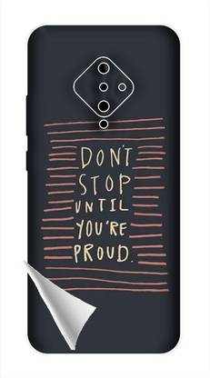 Printc Dont stop until you proud quote image for Vivo-S5 Mobile Skin