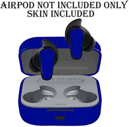 MEHJ REAL ME 3S BLUE Skin Wrap (Case+Buds) AIRPOD NOT INCLUDED 77 Mobile Skin