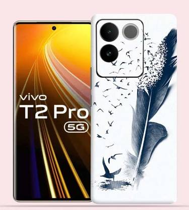 Satisfactory Vivo T2 pro 5g, Feather Art, OggyBaba Mobile Skin
