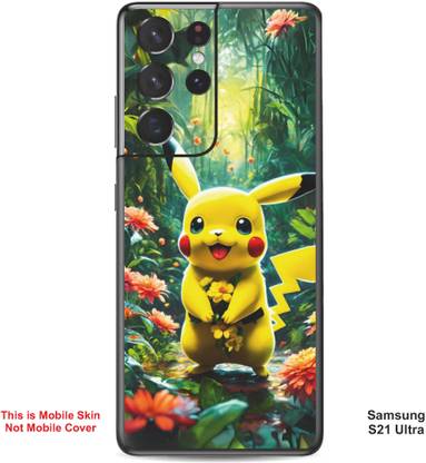 VYBE The Smart Choice Samsung S21 Ultra Pikachu Embossed Mobile Skin