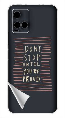Printc Dont stop until you proud quote image for Vivo-Y21-2021 Mobile Skin