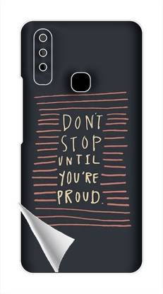 Printc Dont stop until you proud quote image for Vivo-Y15s Mobile Skin