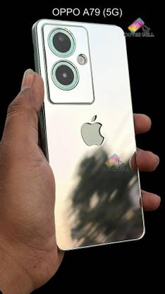 coverbell FOR OPPO A79 5G SILVER APPLE BACK PANEL PROTECTOR Mobile Skin