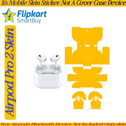 Flipkart SmartBuy AIRPOD PRO 2 SKIN YELLOW TWS AIRPOD SKIN TWS SKIN(DEVICE NOT INCLUDED)MJZ773 Mobile Skin