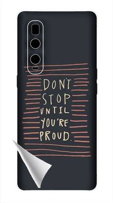 Printc Dont stop until you proud quote image for Oppo-K1 Mobile Skin