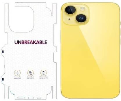 A3sprime Unbreakable Soft Transparent Back and Side Skin Protector for iPhone 14 Plus Mobile Skin