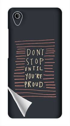 Printc Dont stop until you proud quote image for Vivo-Y91 Mobile Skin