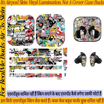 Flipkart SmartBuy REALME BUDS AIR 3S_SKIN(360 DIGREE)(COVERAGE COVER+CASE+BUDS)GTA_COK195M Mobile Skin