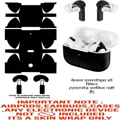 Flipkart SmartBuy AIRPOD PRO BLACK SKIN(TWS AIRPOD DEVICE BLUETOOTH NOT INCLUDED)FLIP111 Mobile Skin