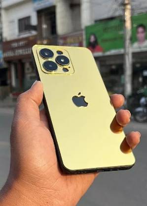 CoverbyDj REALME N53,C51,C53 Golden APPLE BACKGUARD BACK PROTECTOR Mobile Skin