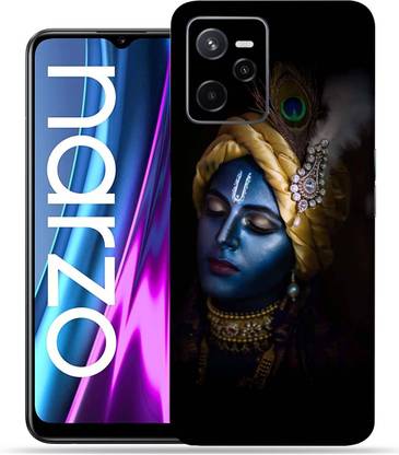 Satisfactory Realme Narzo 50A Prime, Blue Krishna, OggyBaba Mobile Skin